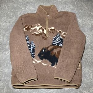 Old Navy Quarter Zip Bison Fleece (Size S)